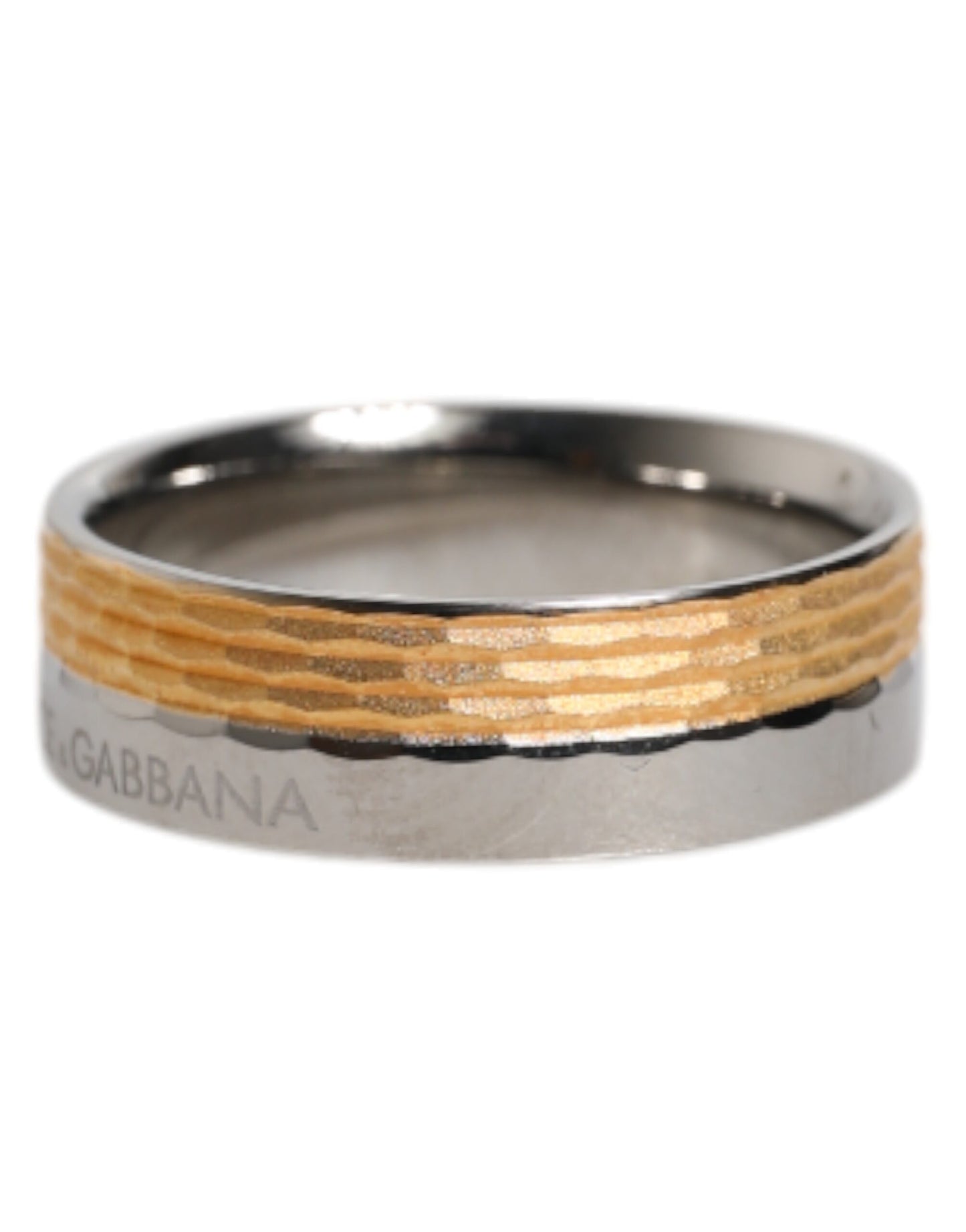 Anillo Dolce & Gabbana Tono Dorado Plateado Latón Real con Logo DG