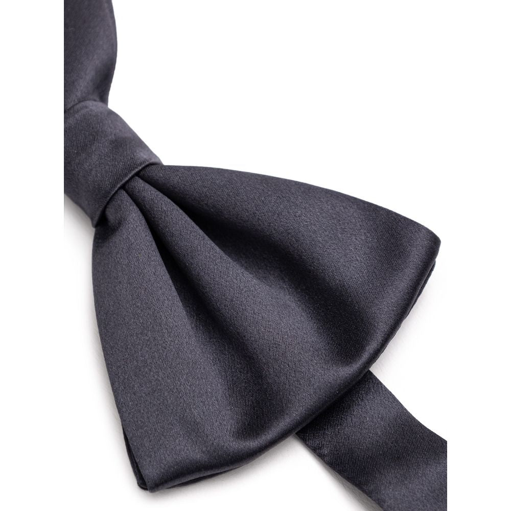 Pajarita de seda gris de Dolce & Gabbana