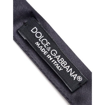 Pajarita de seda gris de Dolce & Gabbana