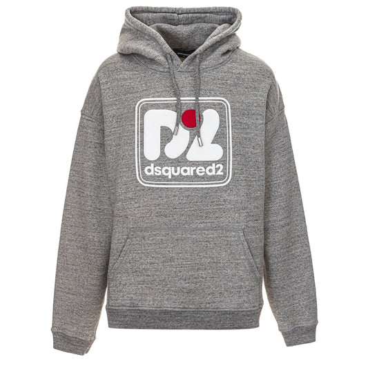 Sudadera gris de algodón Dsquared²
