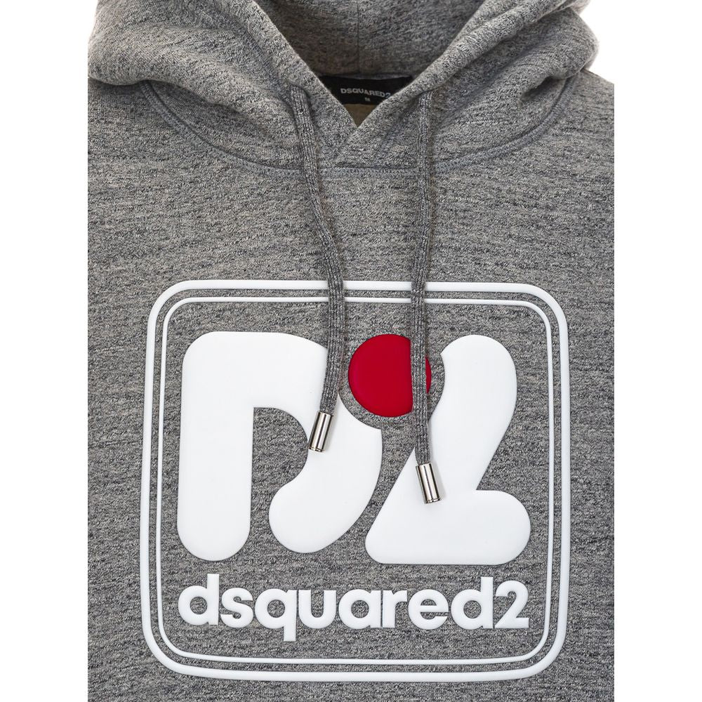 Sudadera gris de algodón Dsquared²