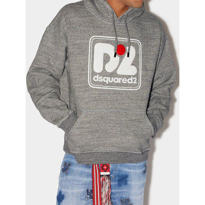 Sudadera gris de algodón Dsquared²