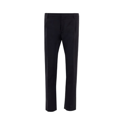 Pantalones de vestir Valentino de lana negra