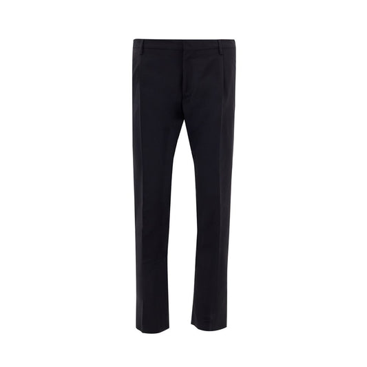 Pantalones de vestir Valentino de lana negra