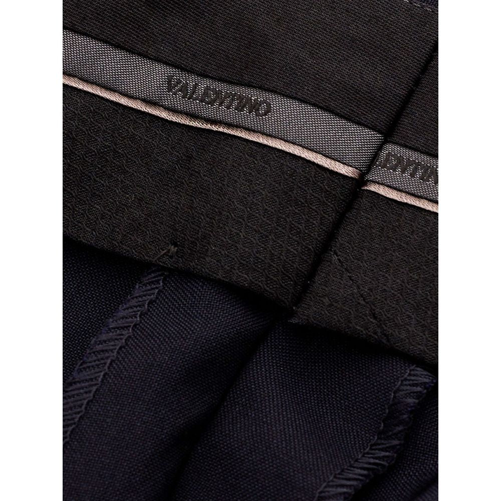 Pantalones de vestir Valentino de lana negra