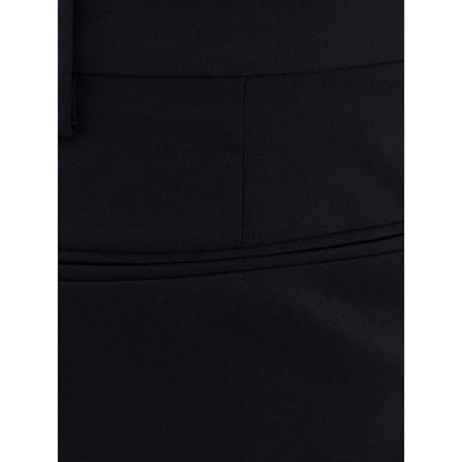 Pantalones de vestir Valentino de lana negra