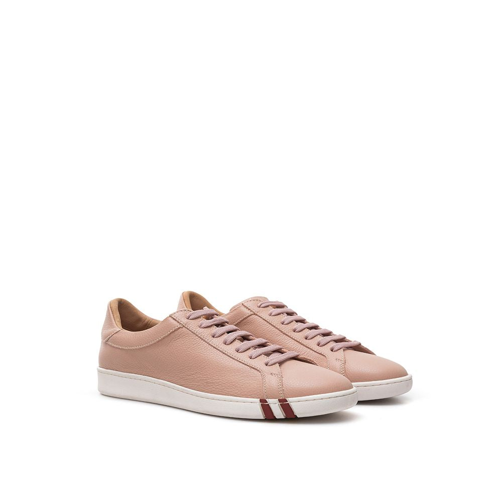 Zapatillas bajas de piel rosa Bally