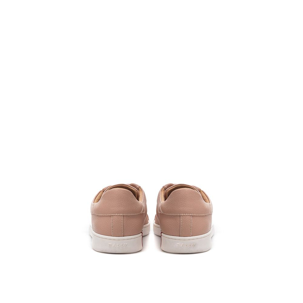 Zapatillas bajas de piel rosa Bally