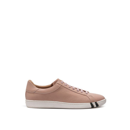 Zapatillas bajas de cuero rosa Bally