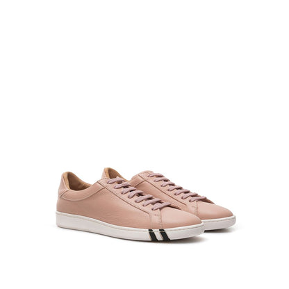 Zapatillas bajas de cuero rosa Bally