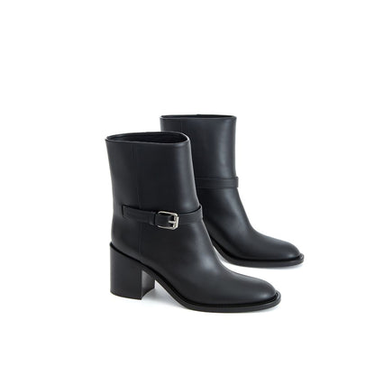 Botines Burberry de cuero negro