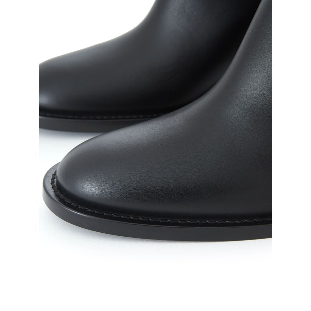 Botines Burberry de cuero negro