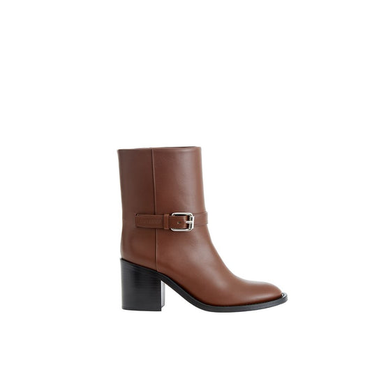 Botines Burberry de cuero marrón