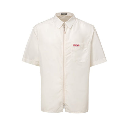 Camisa de manga corta de poliéster blanco de Dior