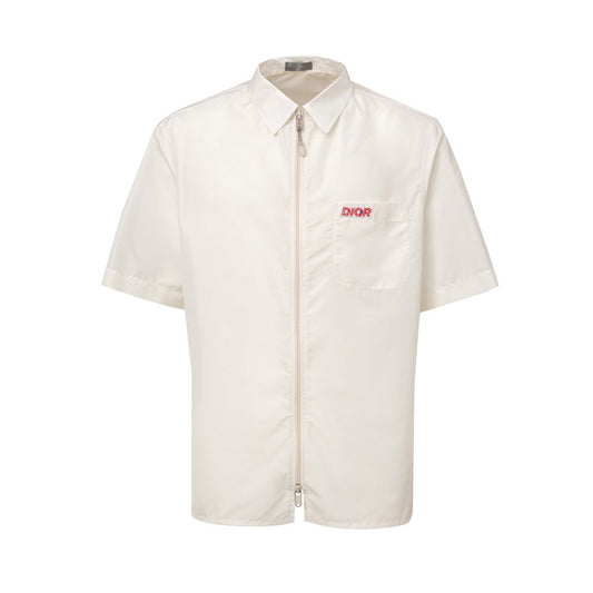 Camisa de manga corta de poliéster blanco de Dior