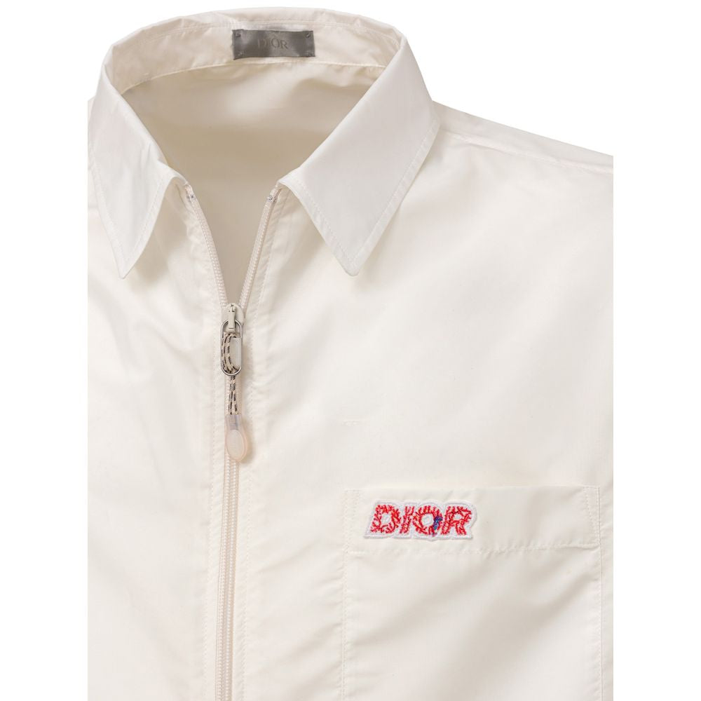 Camisa de manga corta de poliéster blanco de Dior