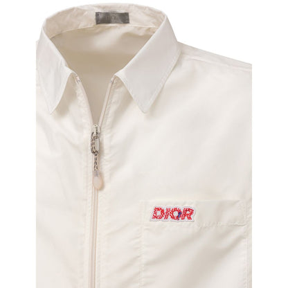 Camisa de manga corta de poliéster blanco de Dior