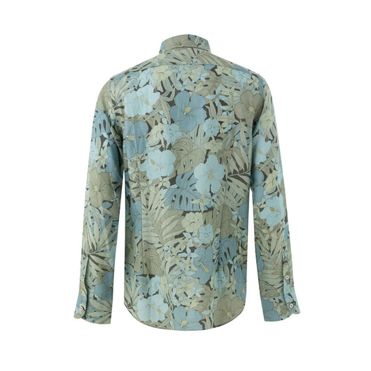 Camisa Tom Ford de lyocell azul con estampado