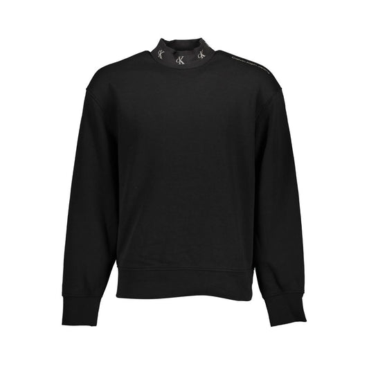 Sudadera de algodón negra para hombre de Calvin Klein