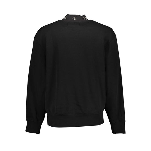 Sudadera de algodón negra para hombre de Calvin Klein