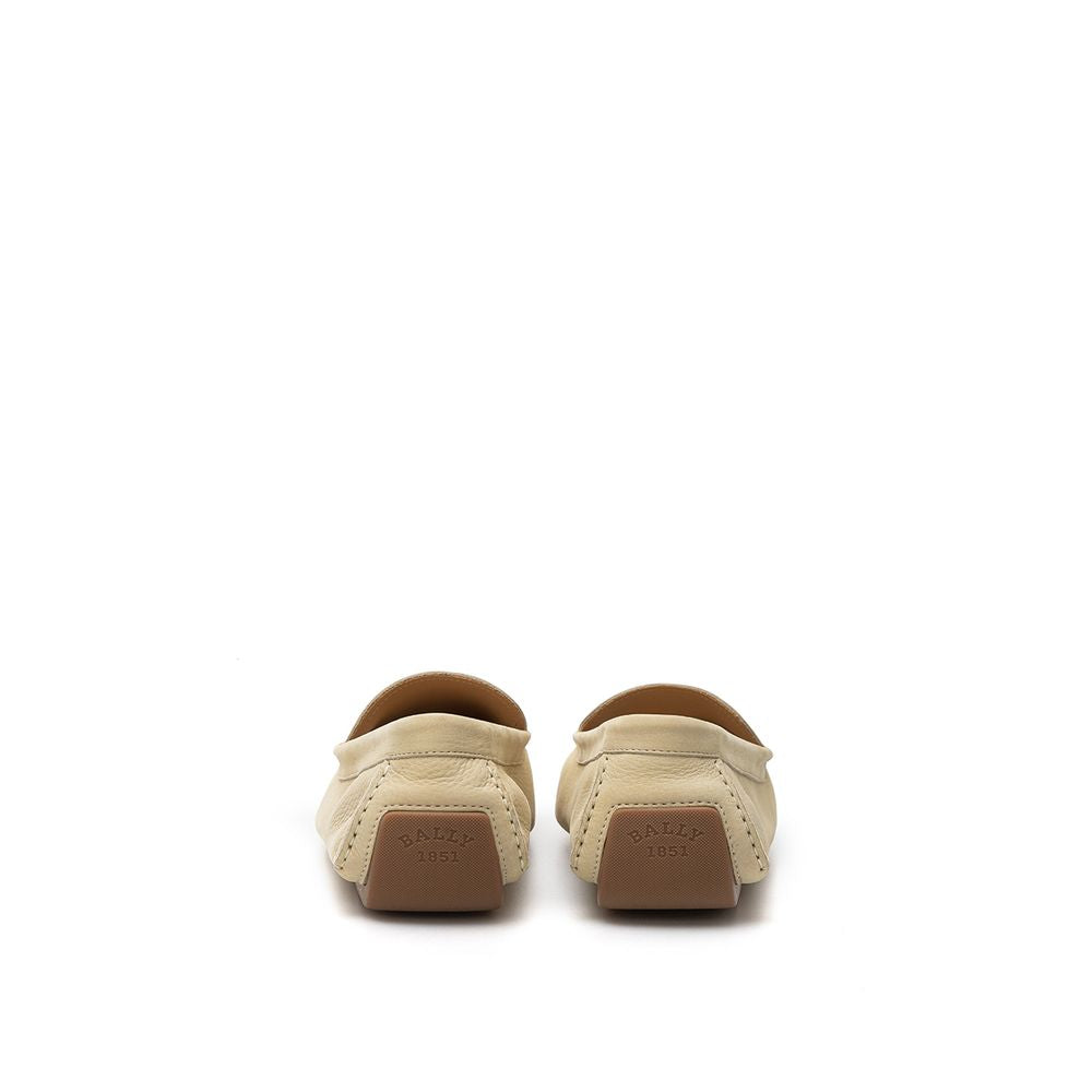 Mocasines Bally de cuero beige