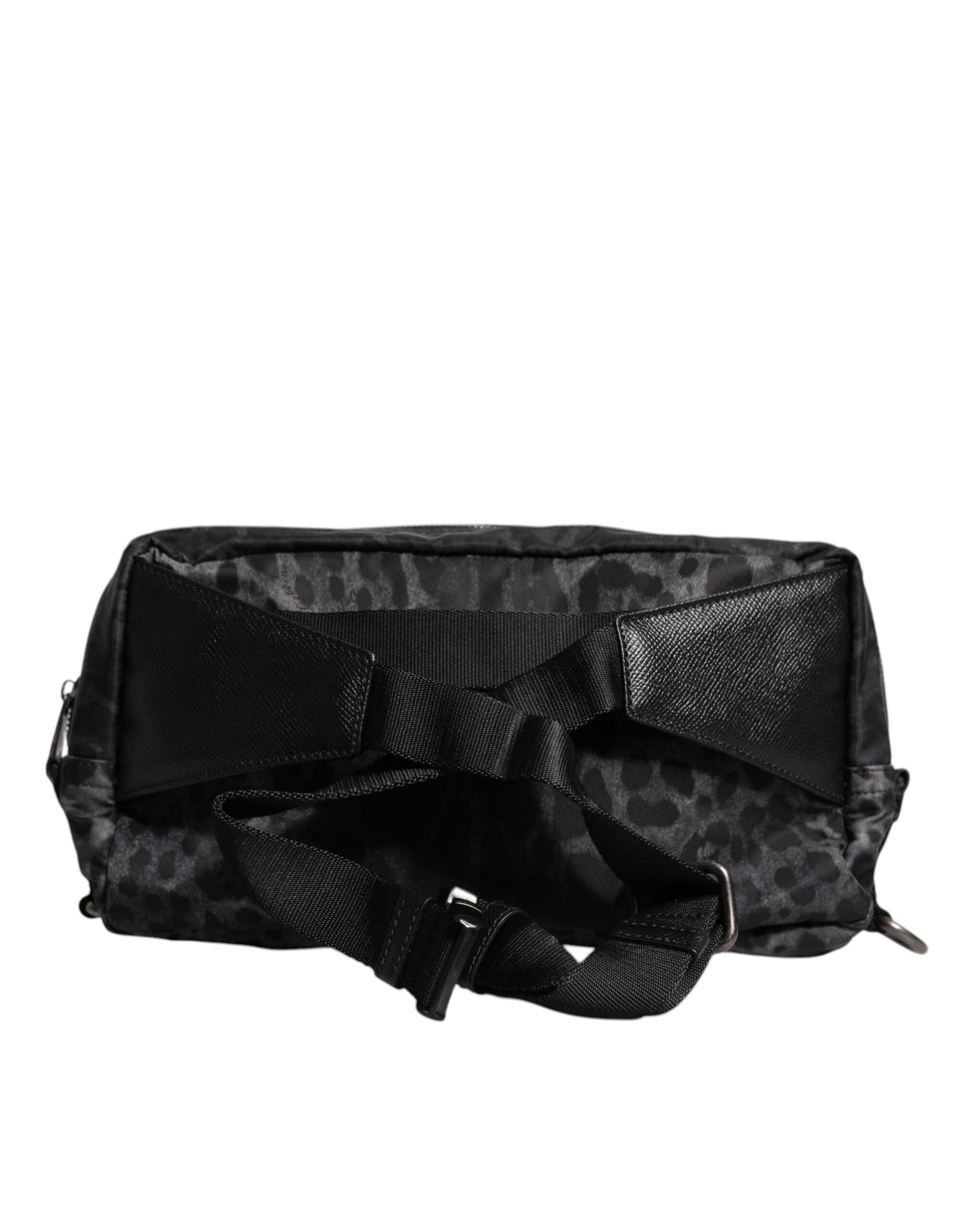 Riñonera Dolce & Gabbana Negra Gris Leopardo con Logo DG
