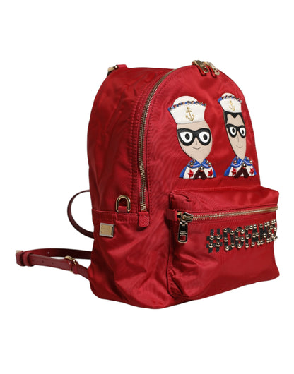 Mochila con adornos #DGFAMILY VULCANO roja de Dolce & Gabbana