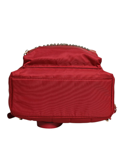 Mochila con adornos #DGFAMILY VULCANO roja de Dolce & Gabbana