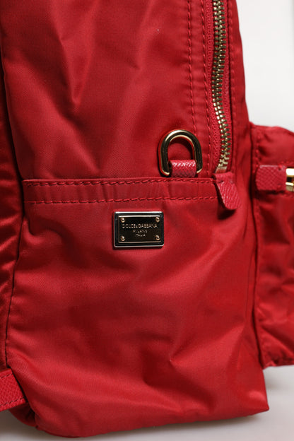 Mochila con adornos #DGFAMILY VULCANO roja de Dolce & Gabbana