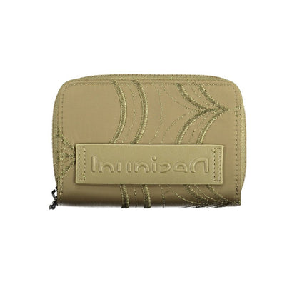 Billetera de poliéster verde Desigual para mujer