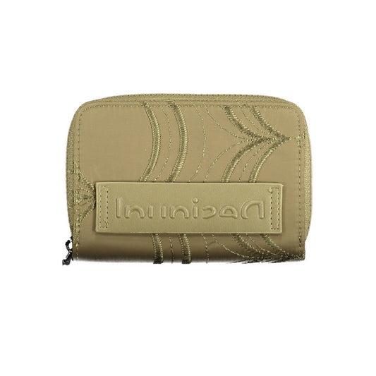 Billetera de poliéster verde Desigual para mujer