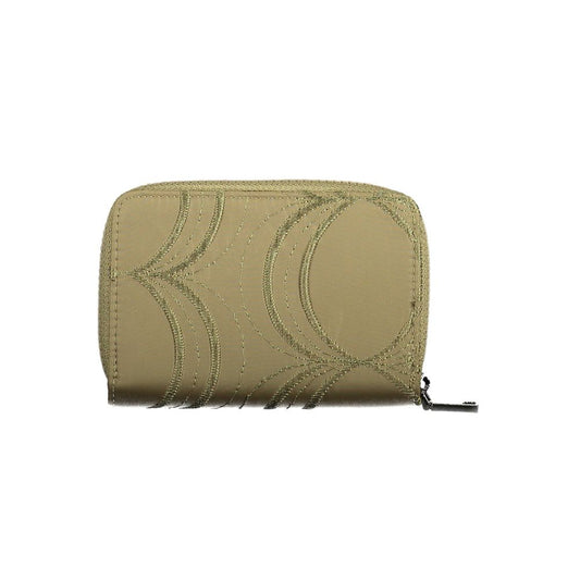 Billetera de poliéster verde Desigual para mujer