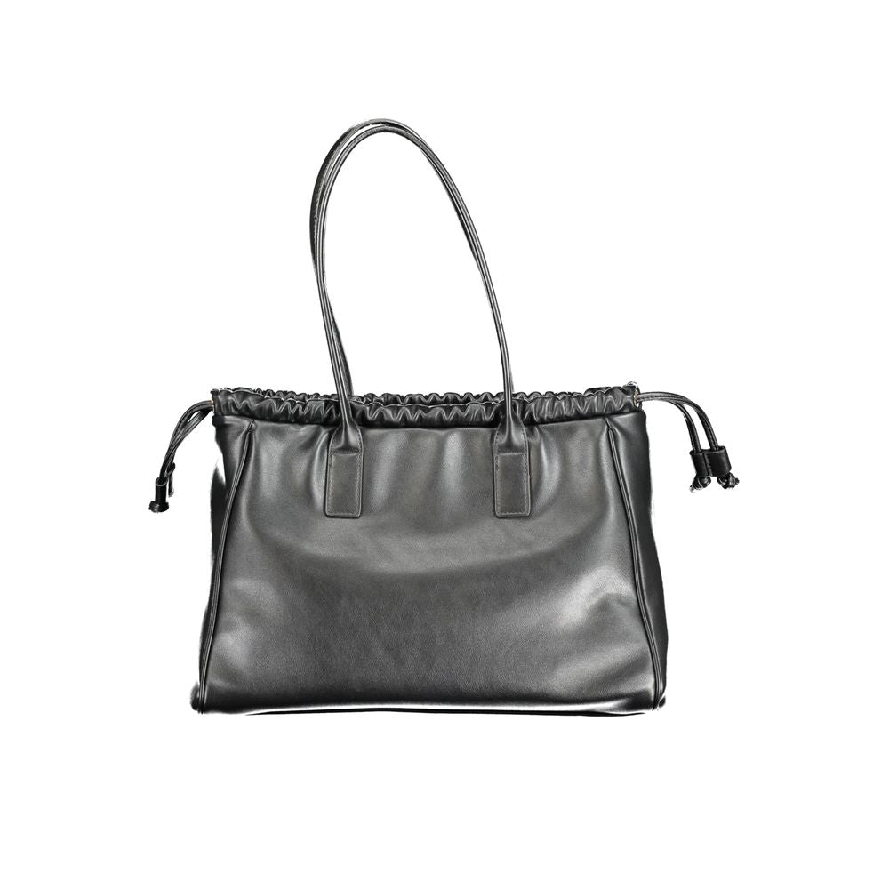 Bolso de mujer de poliuretano negro Mario Valentino