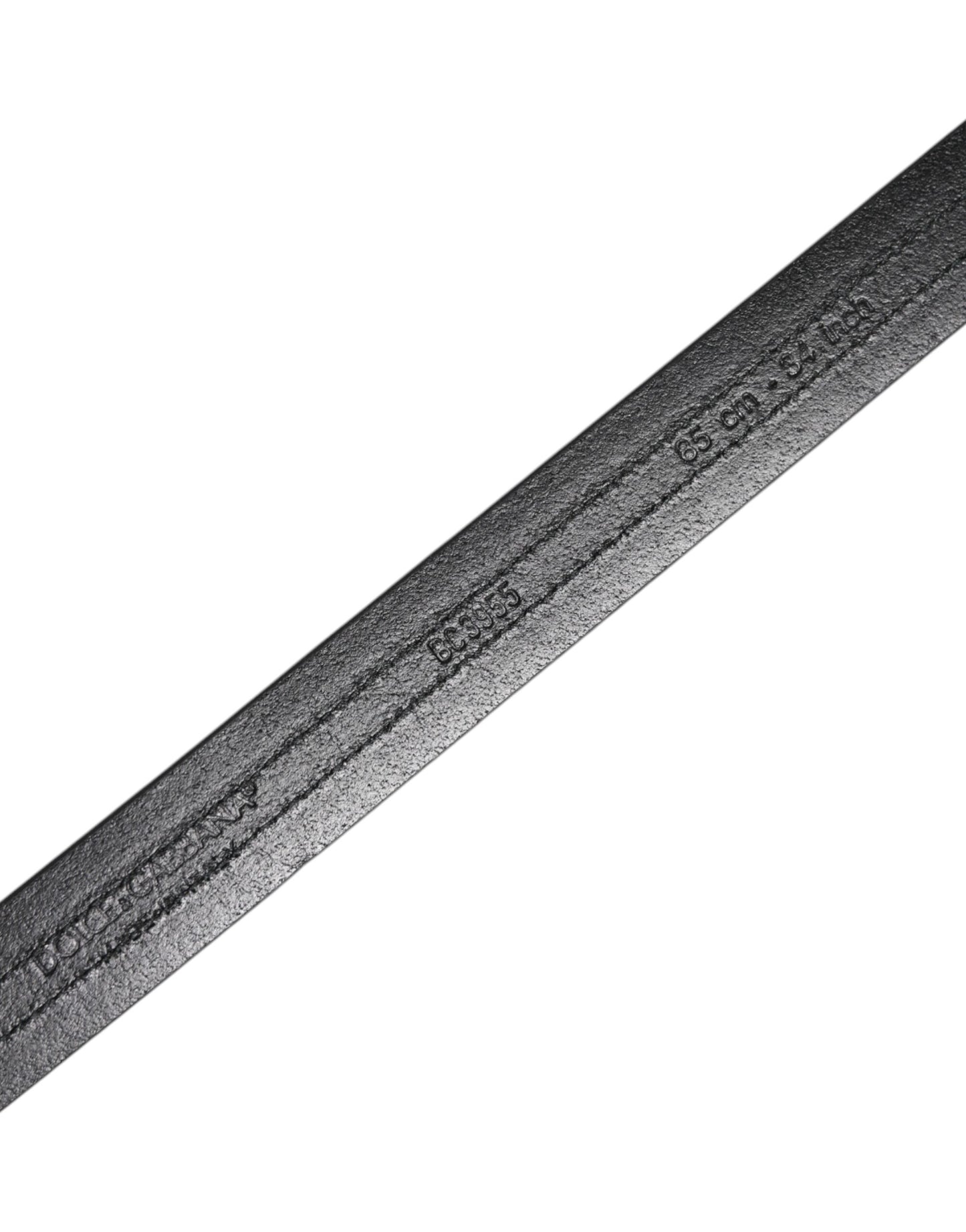 Cinturón Dolce & Gabbana Negro Burdeos Piel de Becerro Hebilla Logo Metálico