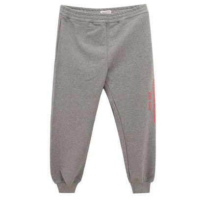 Pantalones deportivos de algodón grises Alexander McQueen