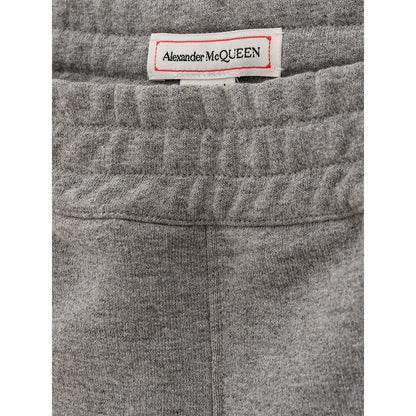 Pantalones deportivos de algodón grises Alexander McQueen