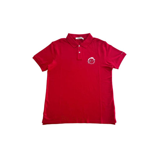 Polo de hombre Trussardi Beachwear de algodón rojo
