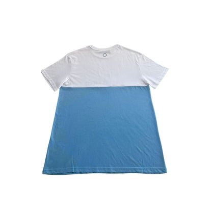 Camiseta de hombre Trussardi Beachwear de algodón azul claro
