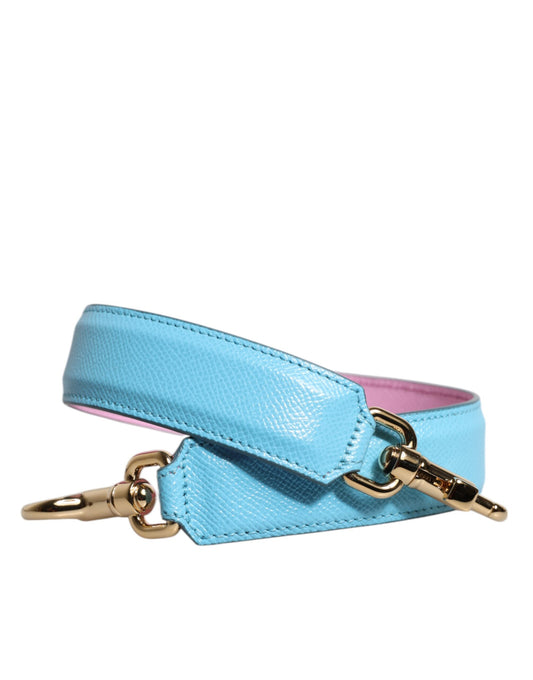 Dolce & Gabbana Bolso de mano de cuero rosa y azul con correa para el hombro