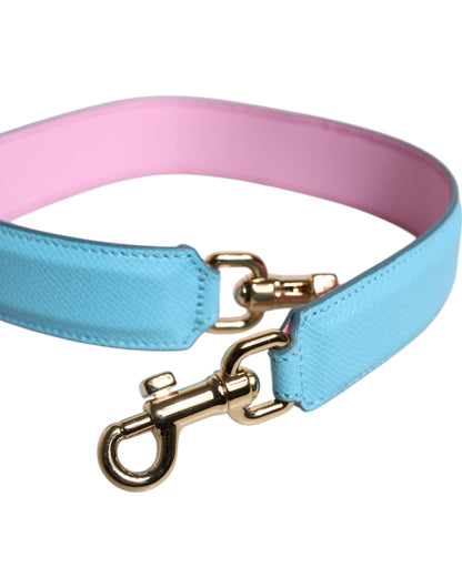 Dolce & Gabbana Bolso de mano de cuero rosa y azul con correa para el hombro
