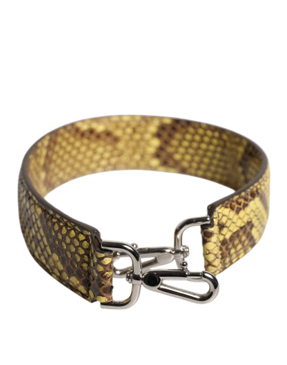 Correa para el hombro de piel exótica amarilla de Dolce & Gabbana