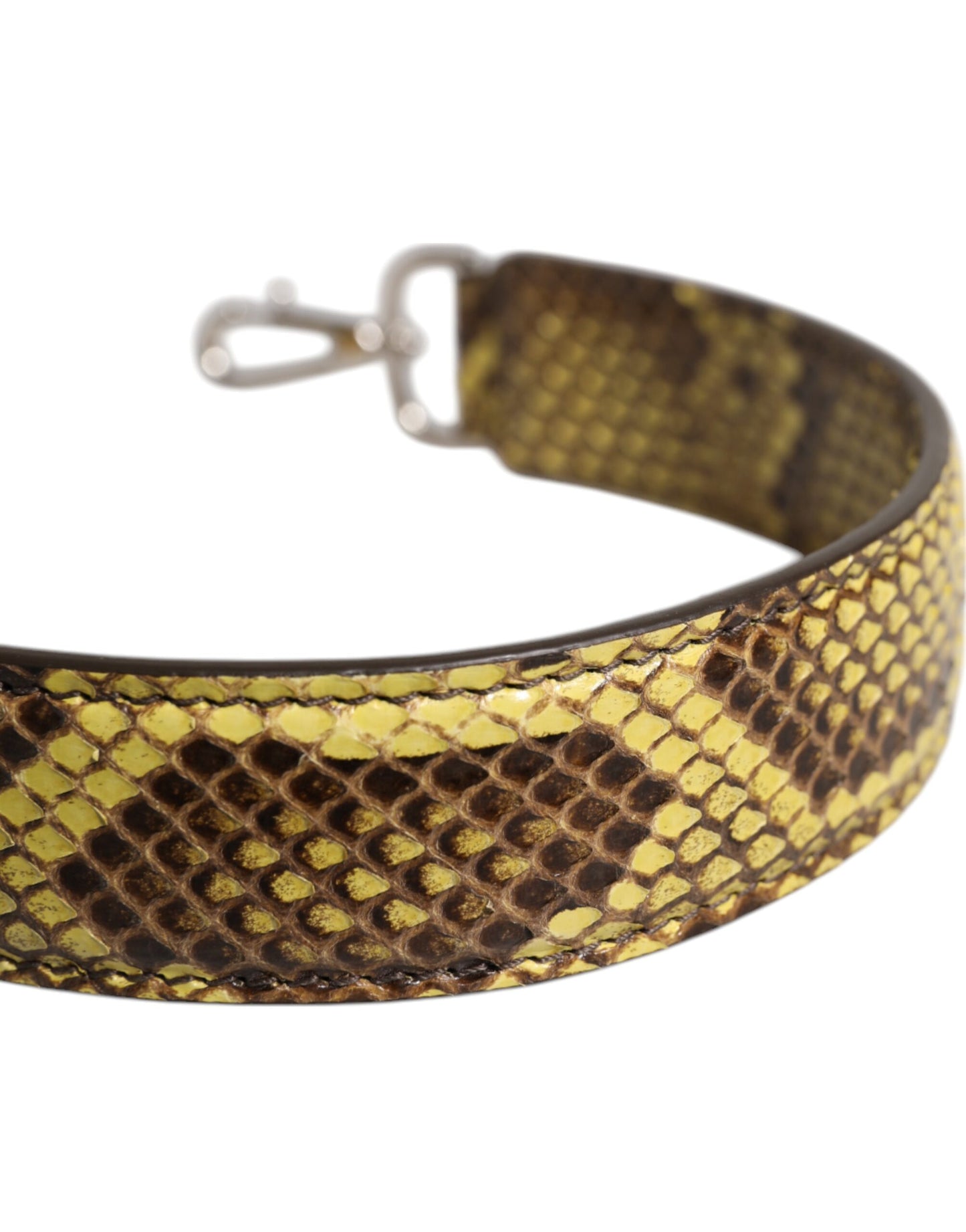 Correa para el hombro de piel exótica amarilla de Dolce & Gabbana