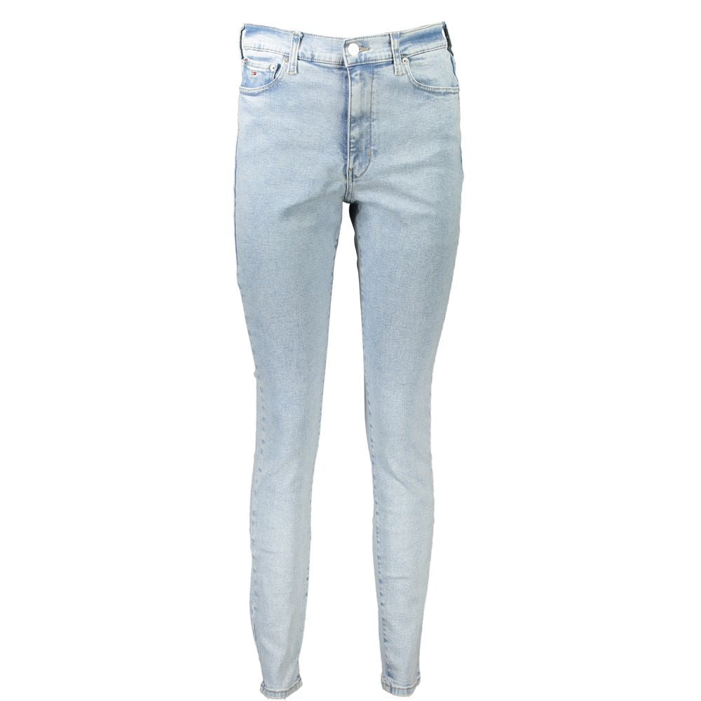 Jeans de algodón Azzurro para mujer Tommy Hilfiger
