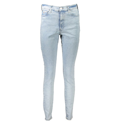 Jeans de algodón Azzurro para mujer Tommy Hilfiger