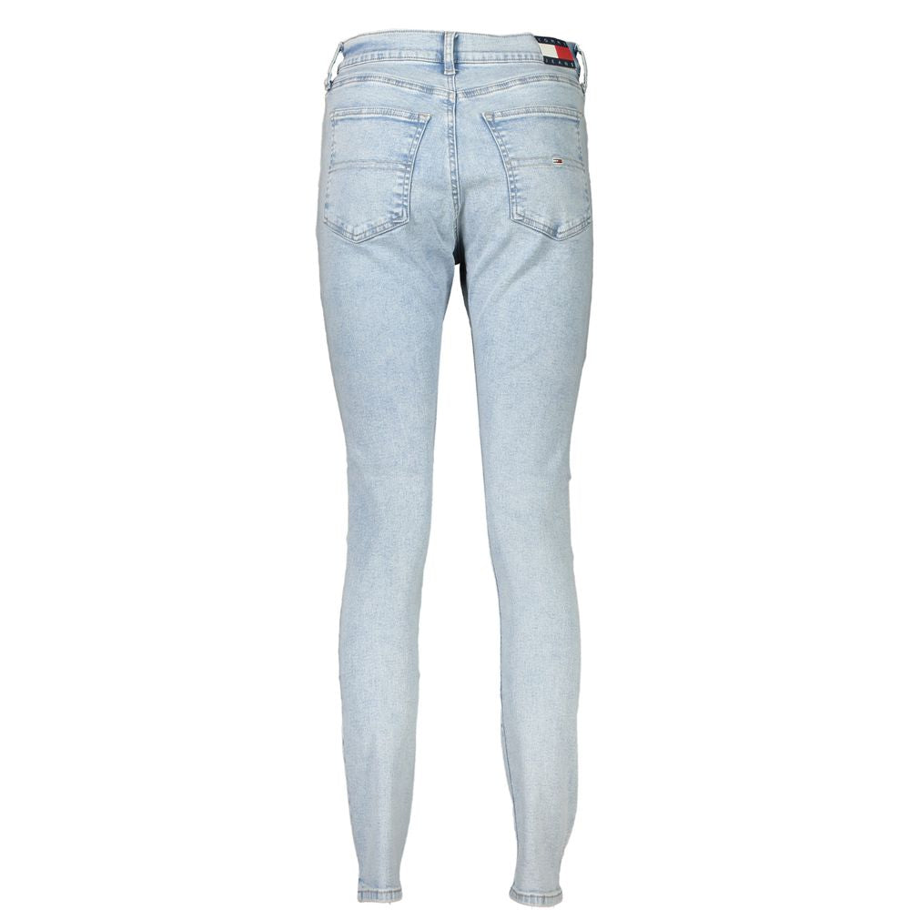 Jeans de algodón Azzurro para mujer Tommy Hilfiger