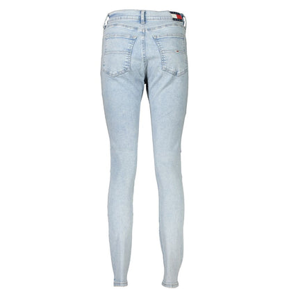 Jeans de algodón Azzurro para mujer Tommy Hilfiger