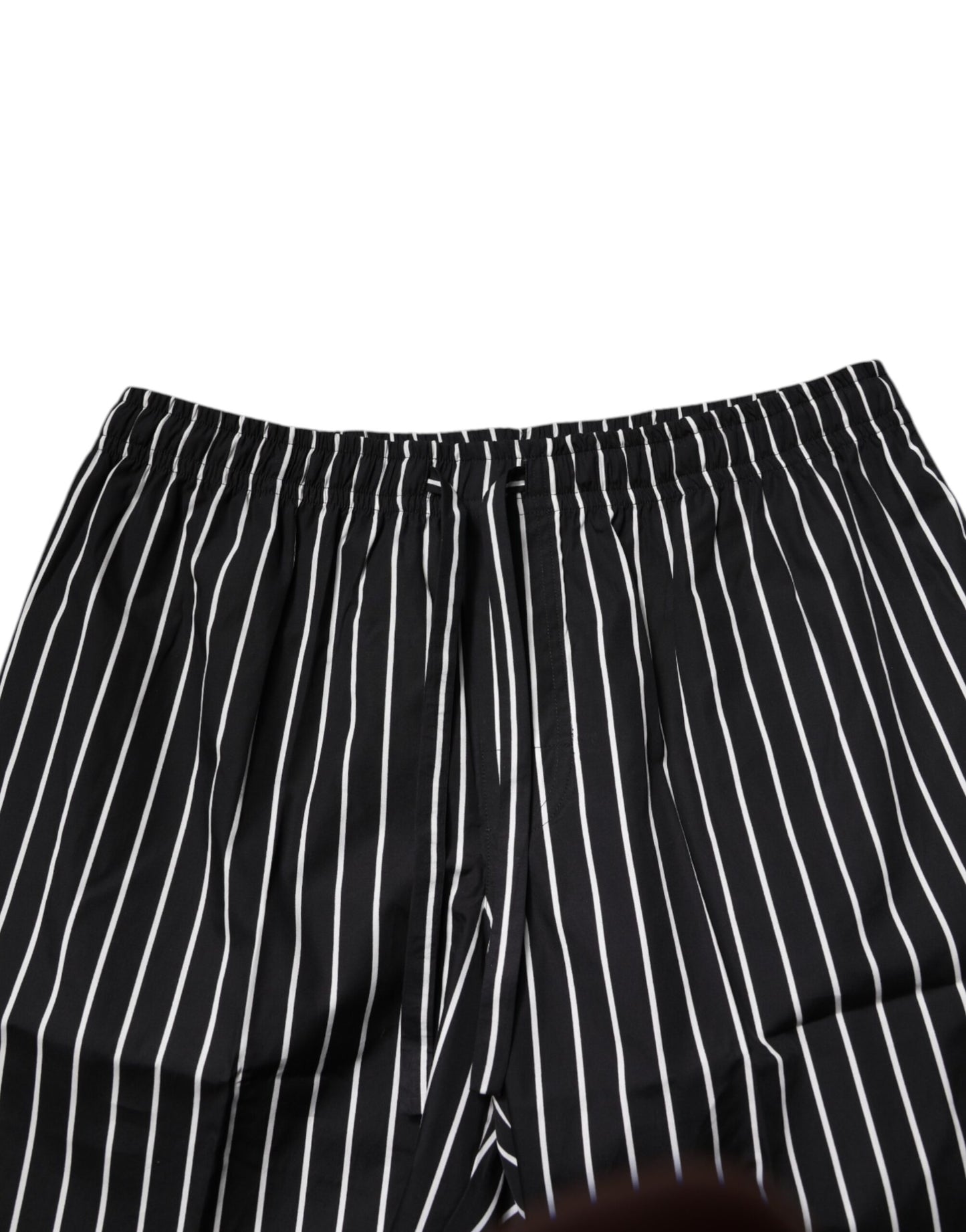 Conjunto de pijama de algodón a rayas blancas y negras para hombre Dolce & Gabbana, ropa de dormir