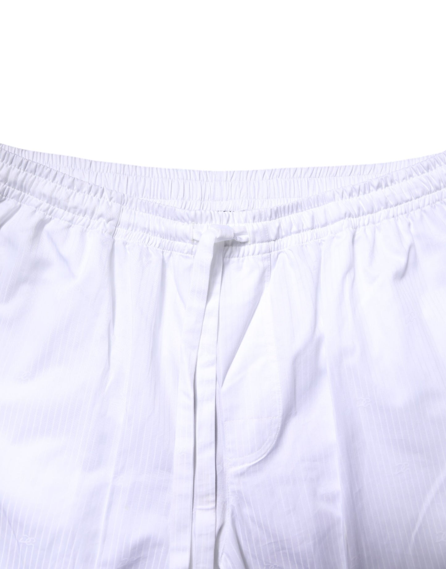 Pijama de camisa y pantalón de algodón blanco Dolce & Gabbana Ropa de dormir