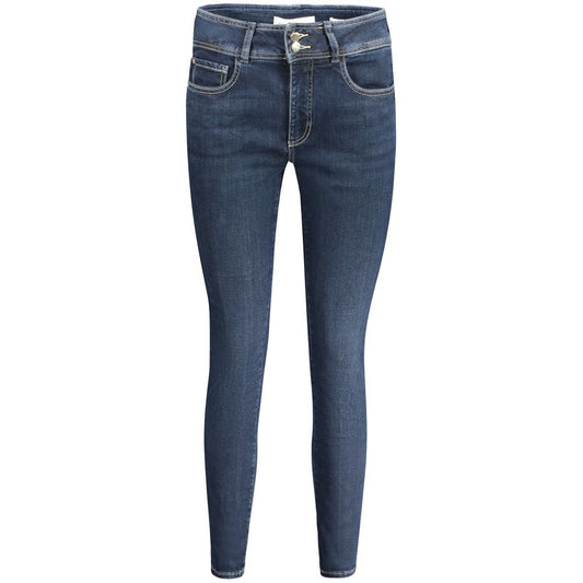 Guess Jeans Vaqueros ajustados de algodón azul para mujer
