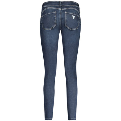 Guess Jeans Vaqueros ajustados de algodón azul para mujer